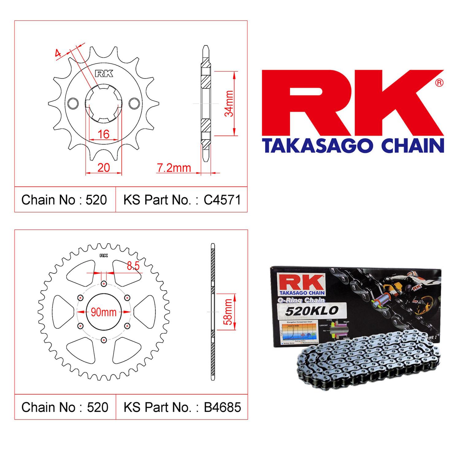 Bajaj Pulsar 200 Ns-Rs Zincir Dişli Seti
