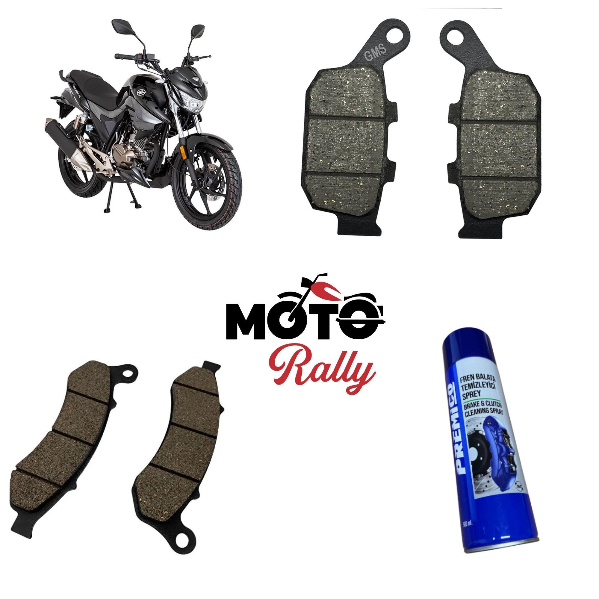 Mondial Drift L 125 Fren Balata Takımı Ön Ve Arka ve Balata Sprey