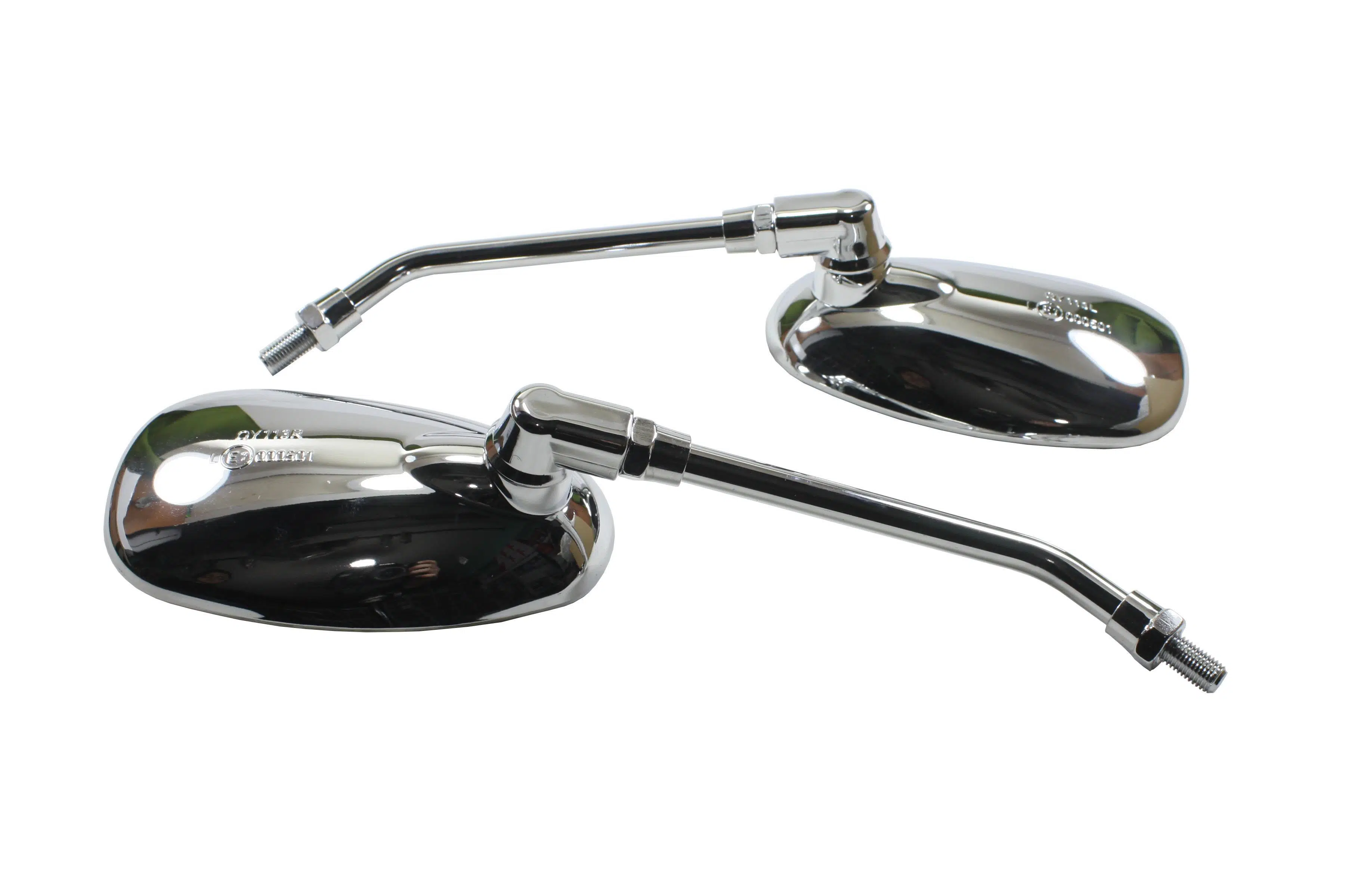 Motosiklet Ayna 1 Takım Nikel Oval 10 mm