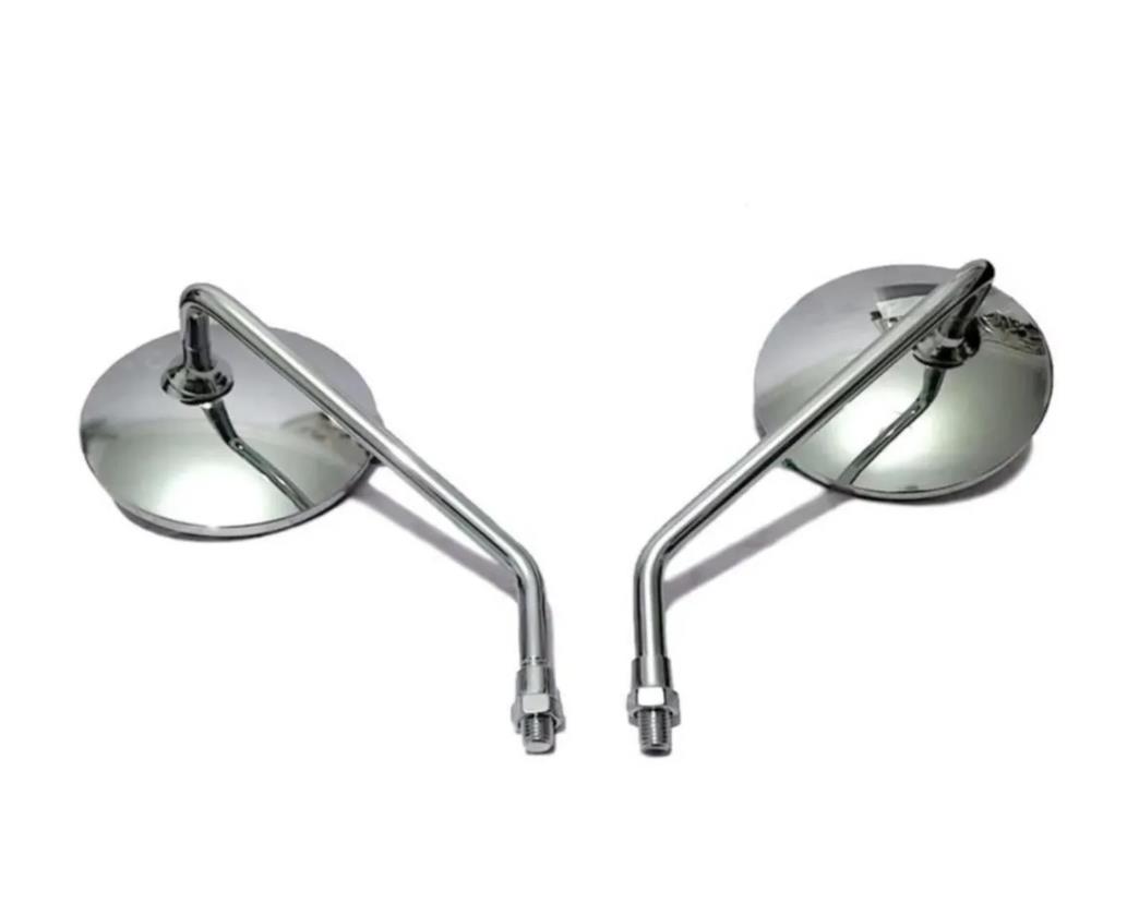 Motosiklet Ayna Takımı Nikel Yuvarlak 10 mm